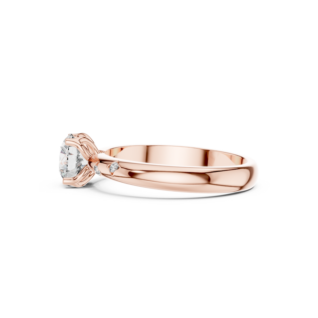 Solitaire Accent Lab Grown Diamond Ring