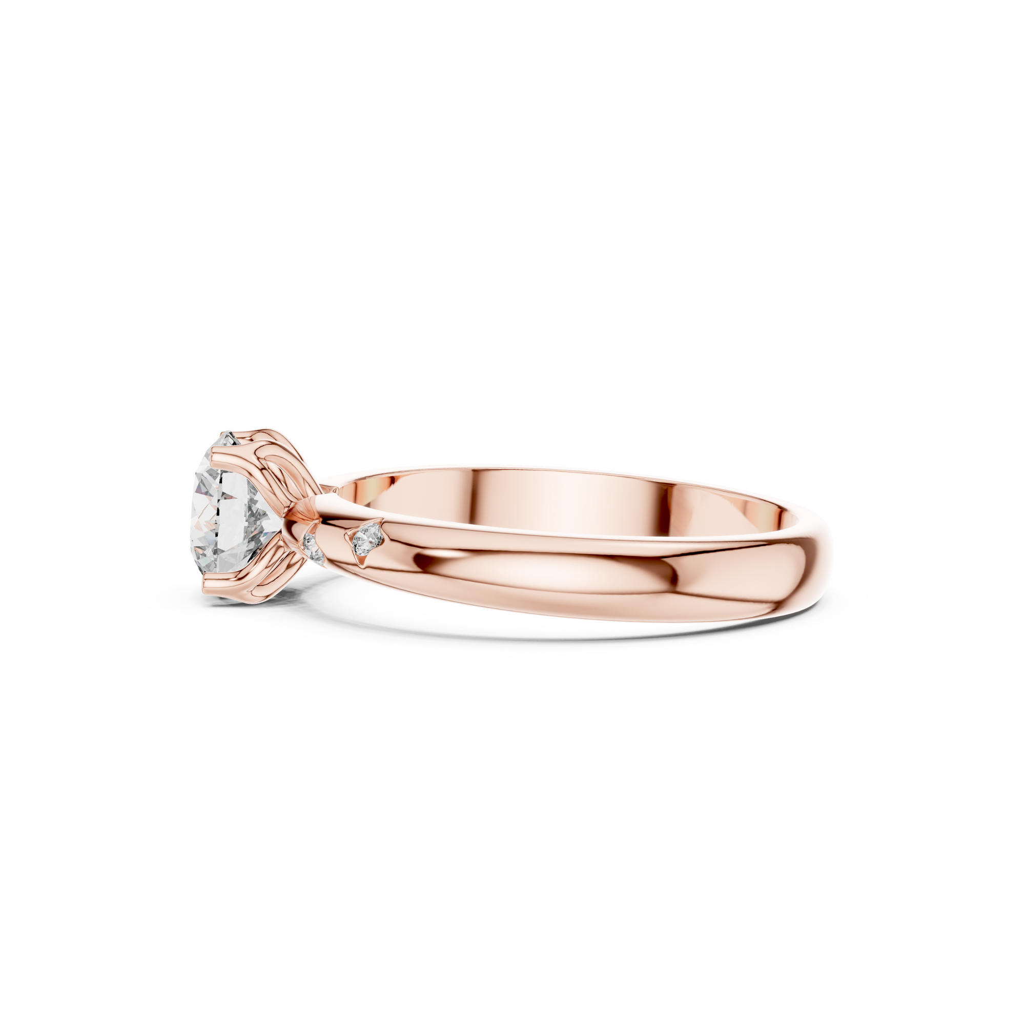 Solitaire Accent Lab Grown Diamond Ring