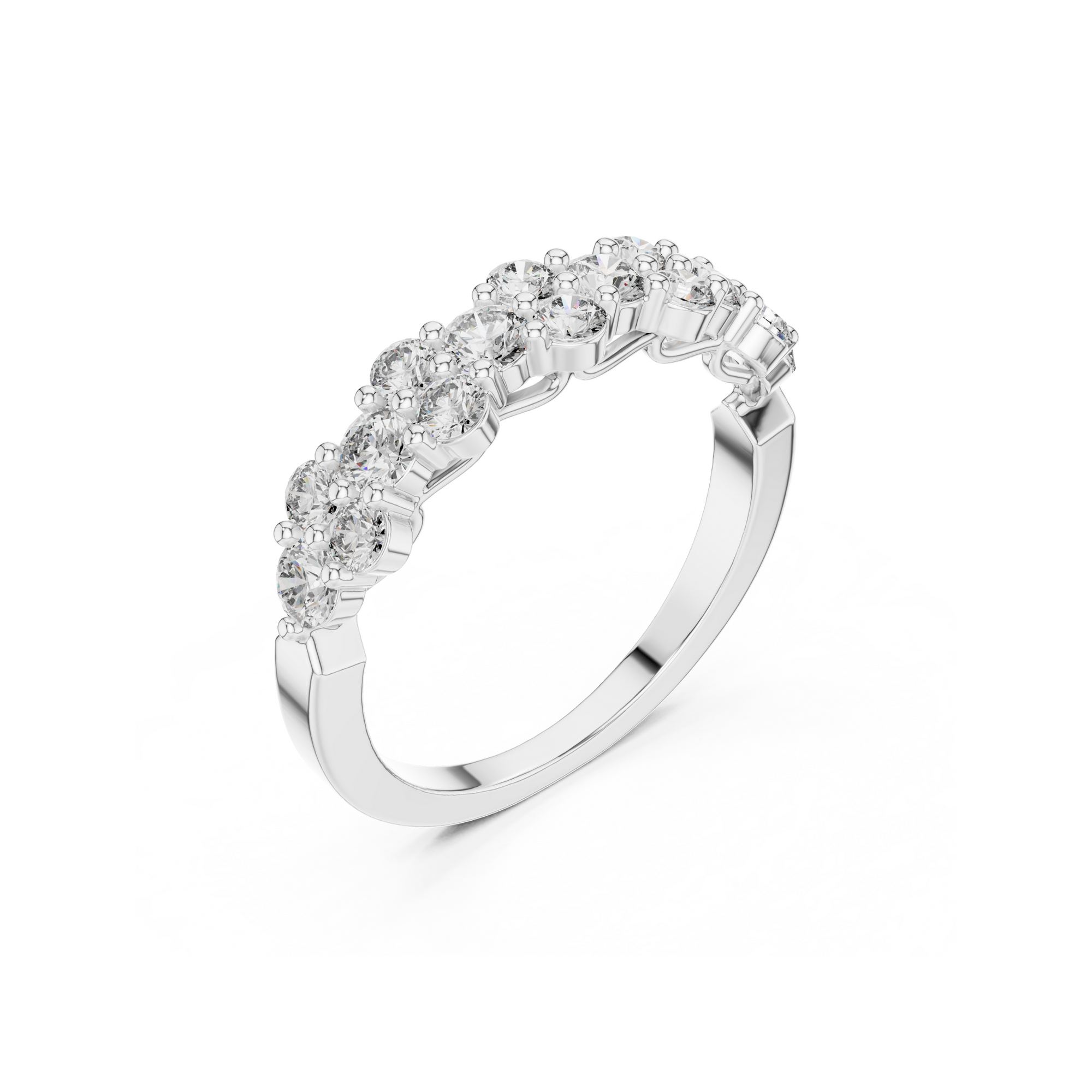 Double Row Lab Grown Diamond Band