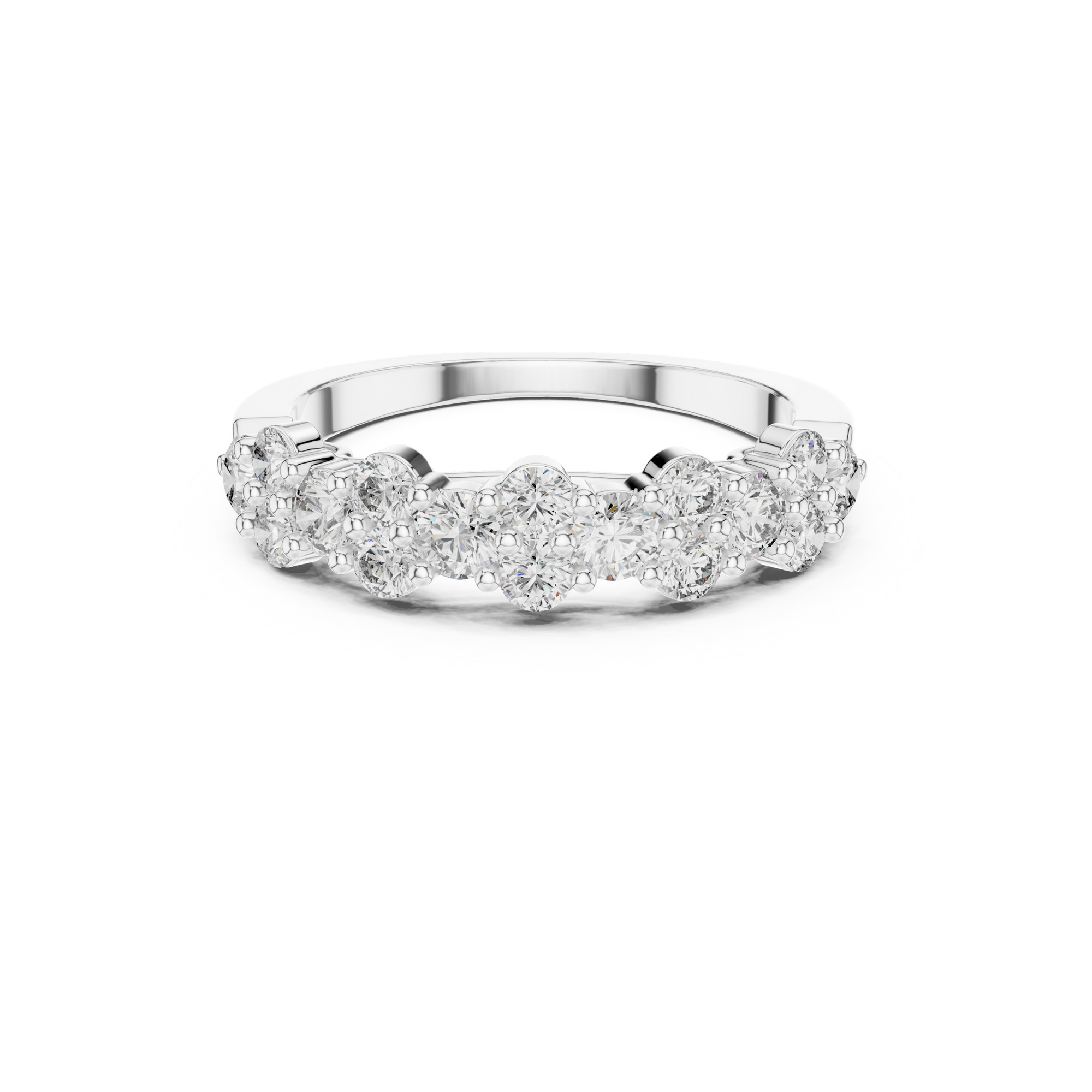 Double Row Lab Grown Diamond Band