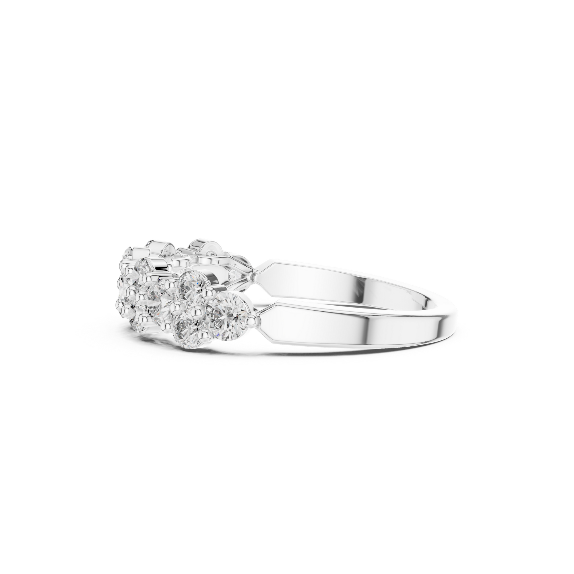 Double Row Lab Grown Diamond Band
