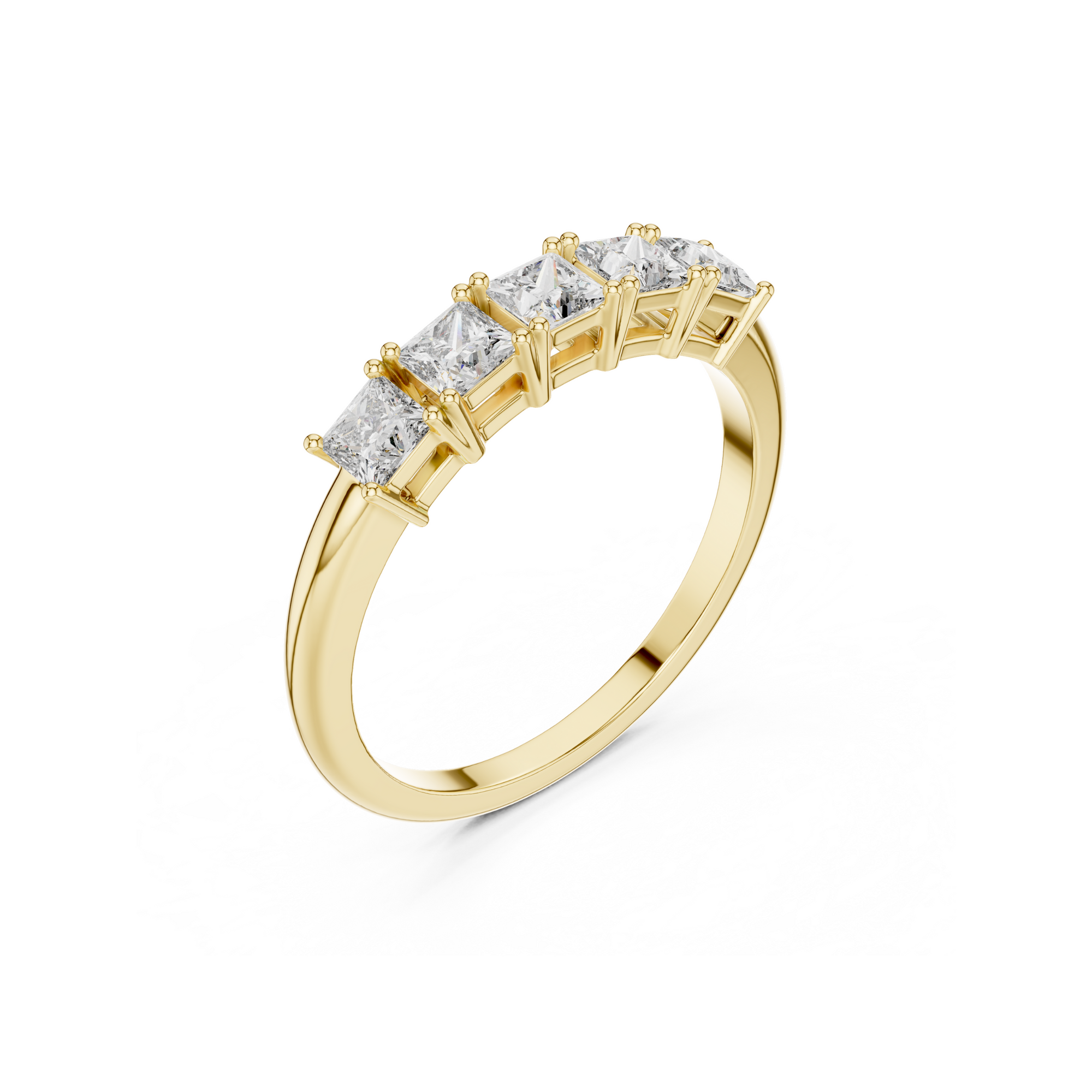 Princess Cut Lab Grown Diamond Band