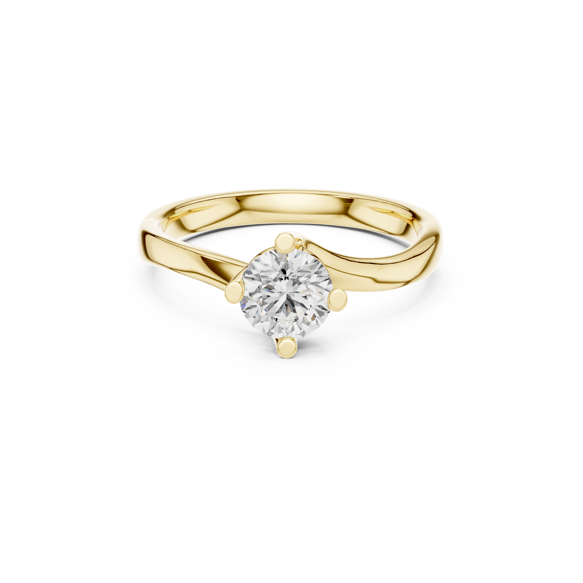 Sleek Solitaire Lab Grown Diamond Ring