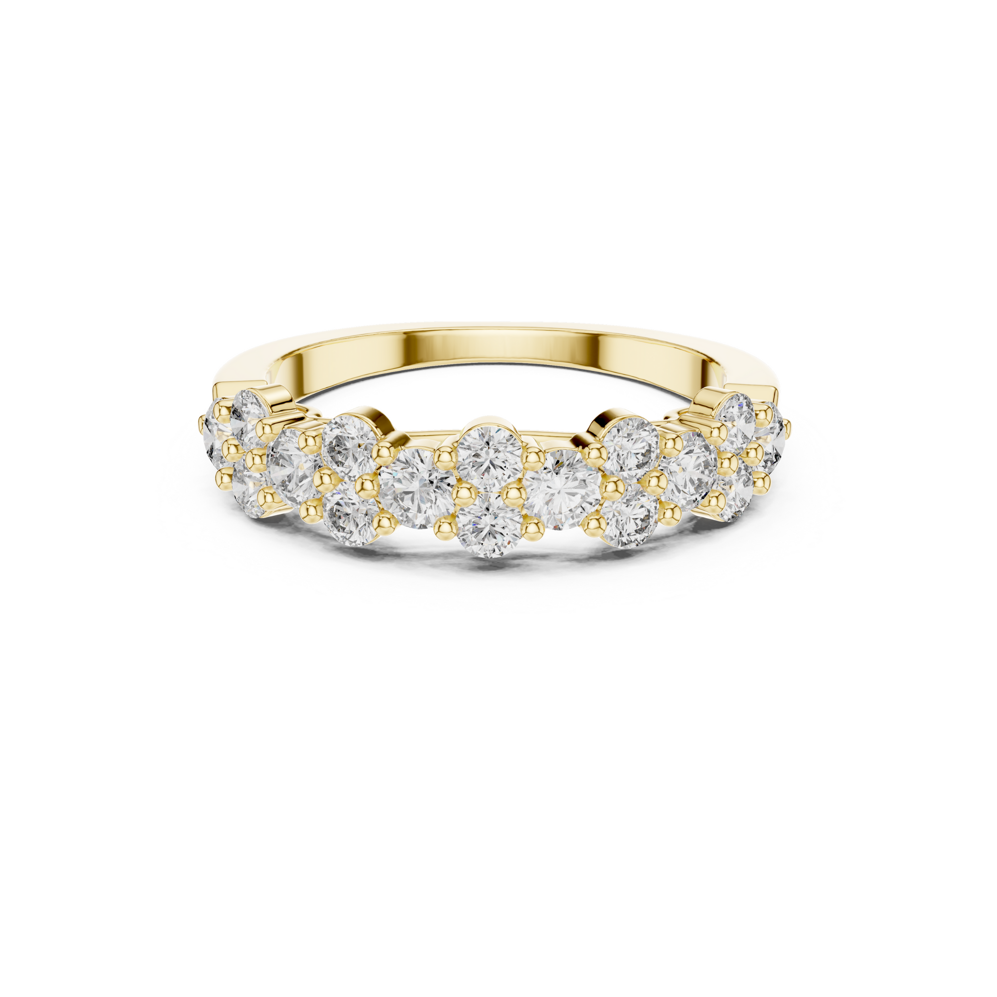Double Row Lab Grown Diamond Band