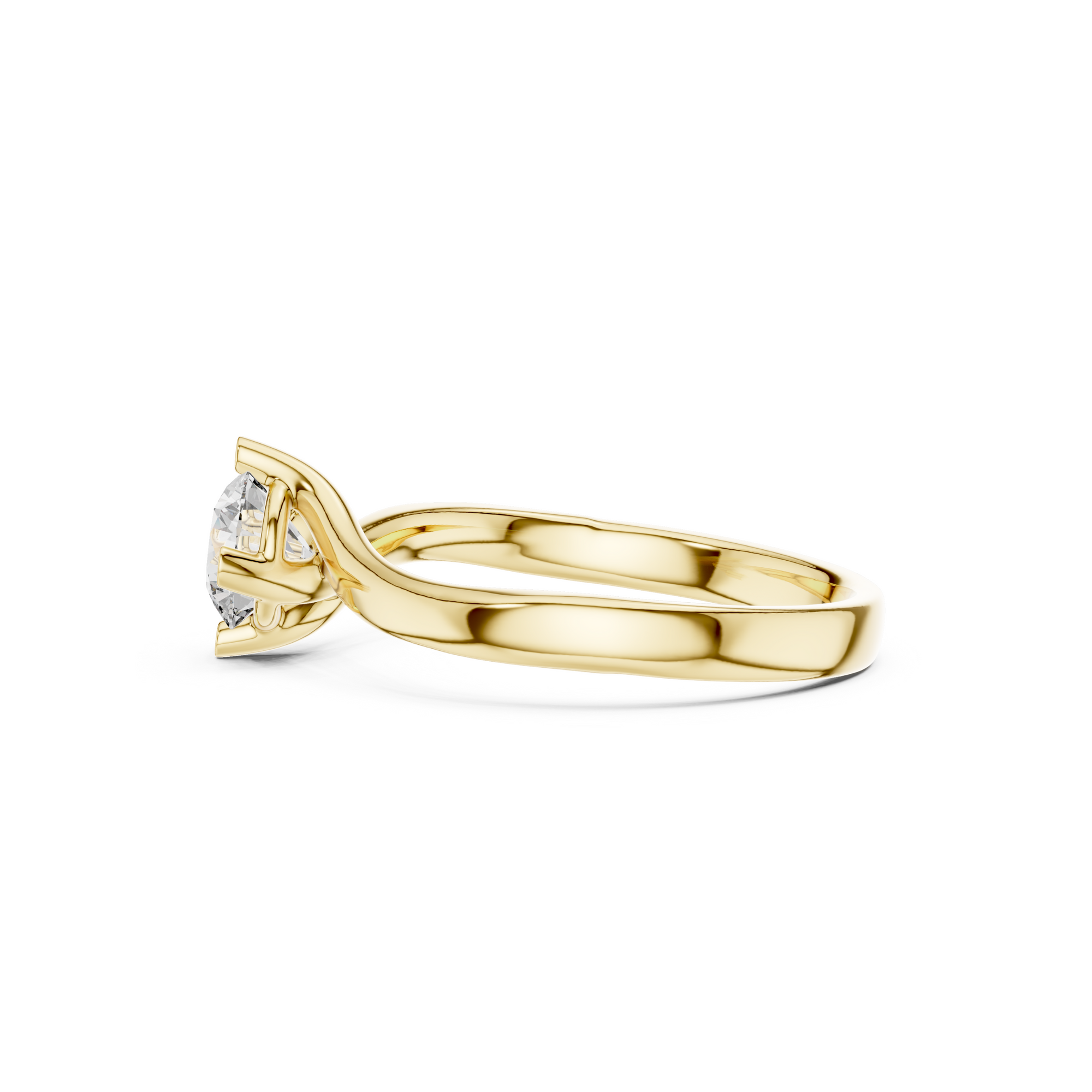 Sleek Solitaire Lab Grown Diamond Ring